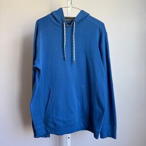 Mizuno sz S‎ Blue Performance Hoodie Pullover Lightweight Activewear